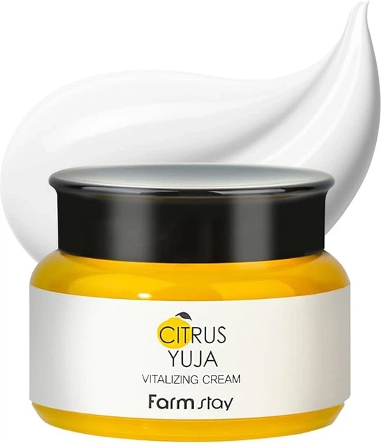 Крем для лица с экстрактом юдзу - FarmStay Citrus Yuja Vitalizing Cream, 100 мл - фото N3