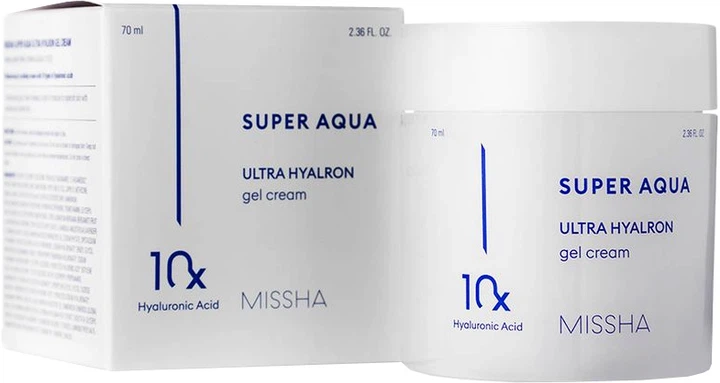 Гель-крем увлажняющий для лица - Missha Super Aqua Ultra Hyalron Gel Cream, 70 мл - фото N2