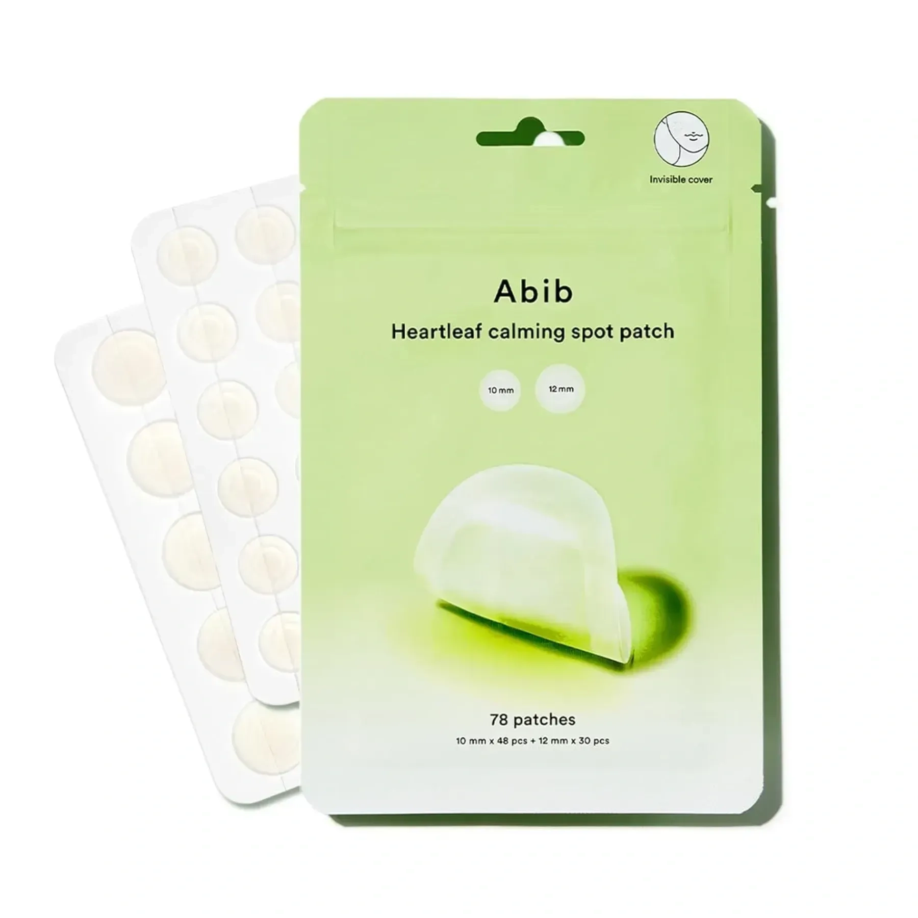 Точкові заспокійливі патчі від прищів з хауттюйнією - ABIB Heartleaf Calming Spot Patch, 78 шт - фото N1