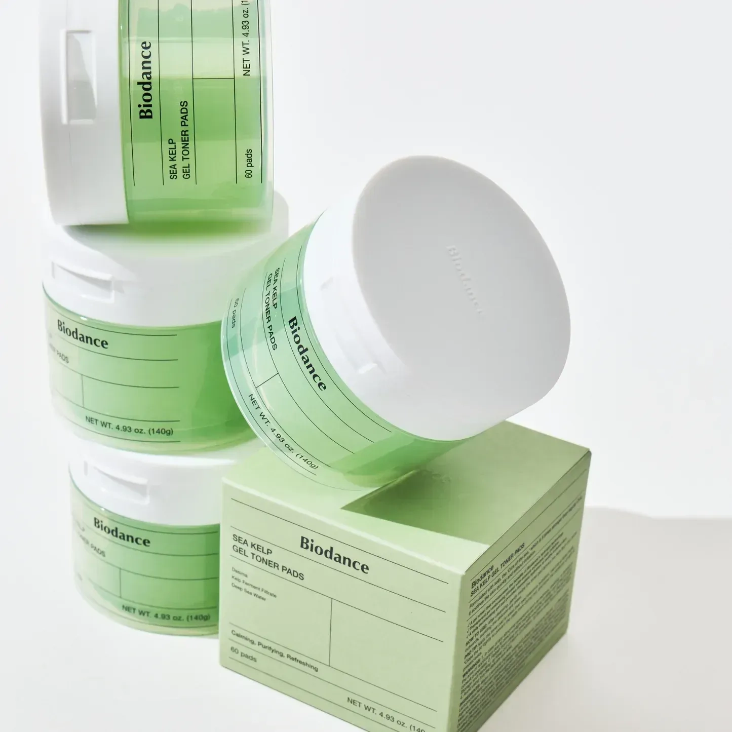 Успокаивающие гелевые тонер-педы с морскими водорослями - BIODANCE Sea Kelp Gel Toner Pads, 60 шт - фото N6