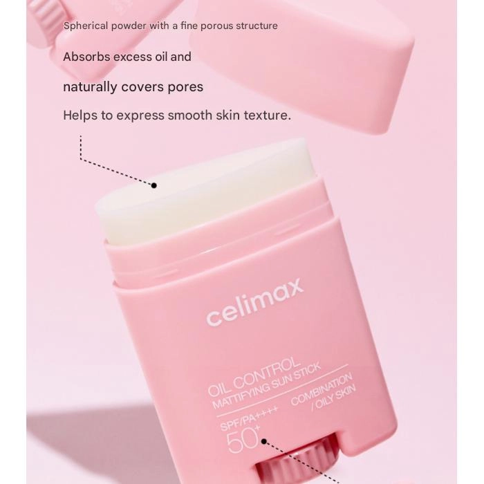 Матуючий сонцезахисний стік для обличчя - Celimax Oil Control Mattifying Sun Stick SPF 50+ PA+++, 19 г - фото N4
