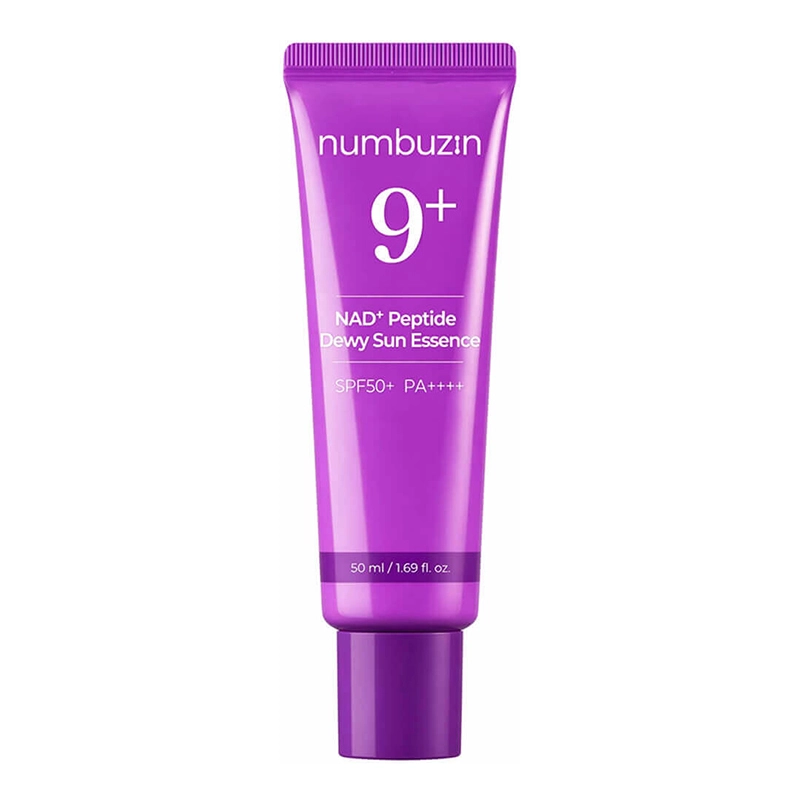 Есенція сонцезахисна для обличчя - NUMBUZIN No.9 NAD+ Peptides Dewy Sun Essence, 50 мл - фото N1