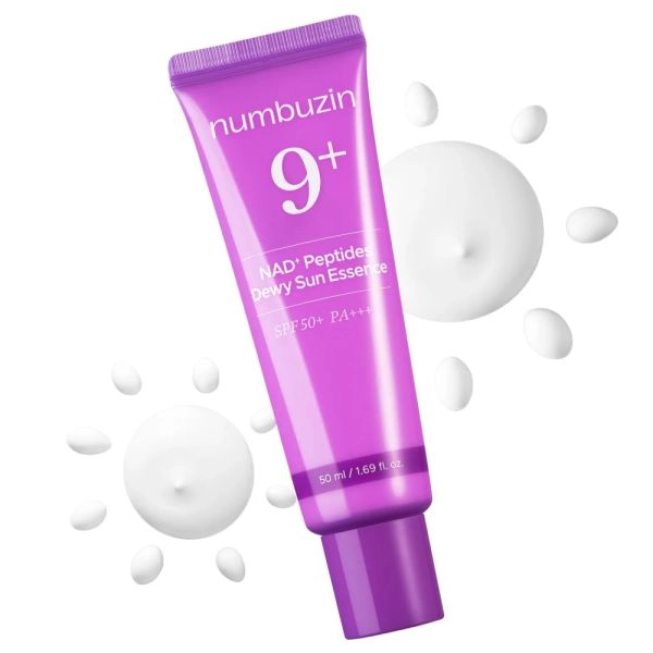 Есенція сонцезахисна для обличчя - NUMBUZIN No.9 NAD+ Peptides Dewy Sun Essence, 50 мл - фото N2