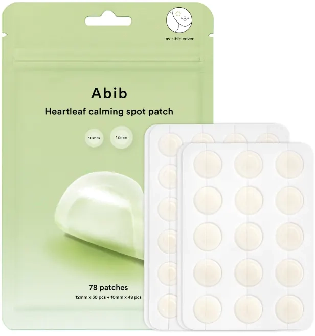 Точкові заспокійливі патчі від прищів з хауттюйнією - ABIB Heartleaf Calming Spot Patch, 78 шт - фото N2