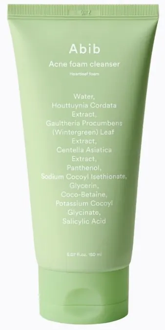 Пенка для умывания против акне - ABIB Acne Foam Cleanser Heartleaf Foam, 150 мл - фото N1