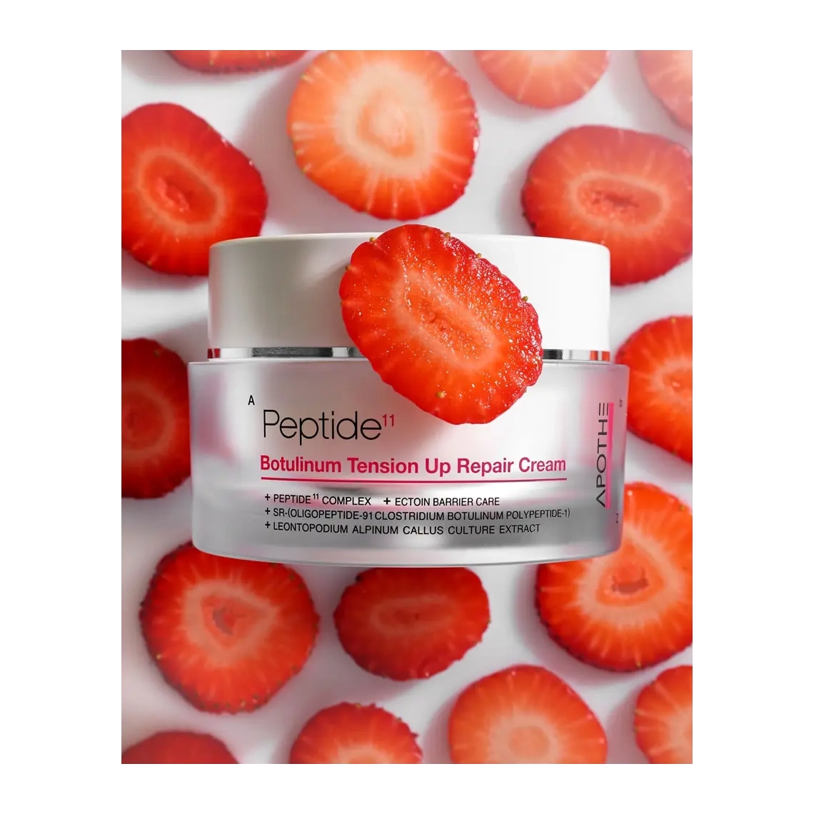 Пептидный крем для лица с эффектом ботокса - APOTHE Peptide 11 Botulinum Tension Up Repair Cream, 50 мл, ПРИМЯТА УПАКОВКА - фото N3