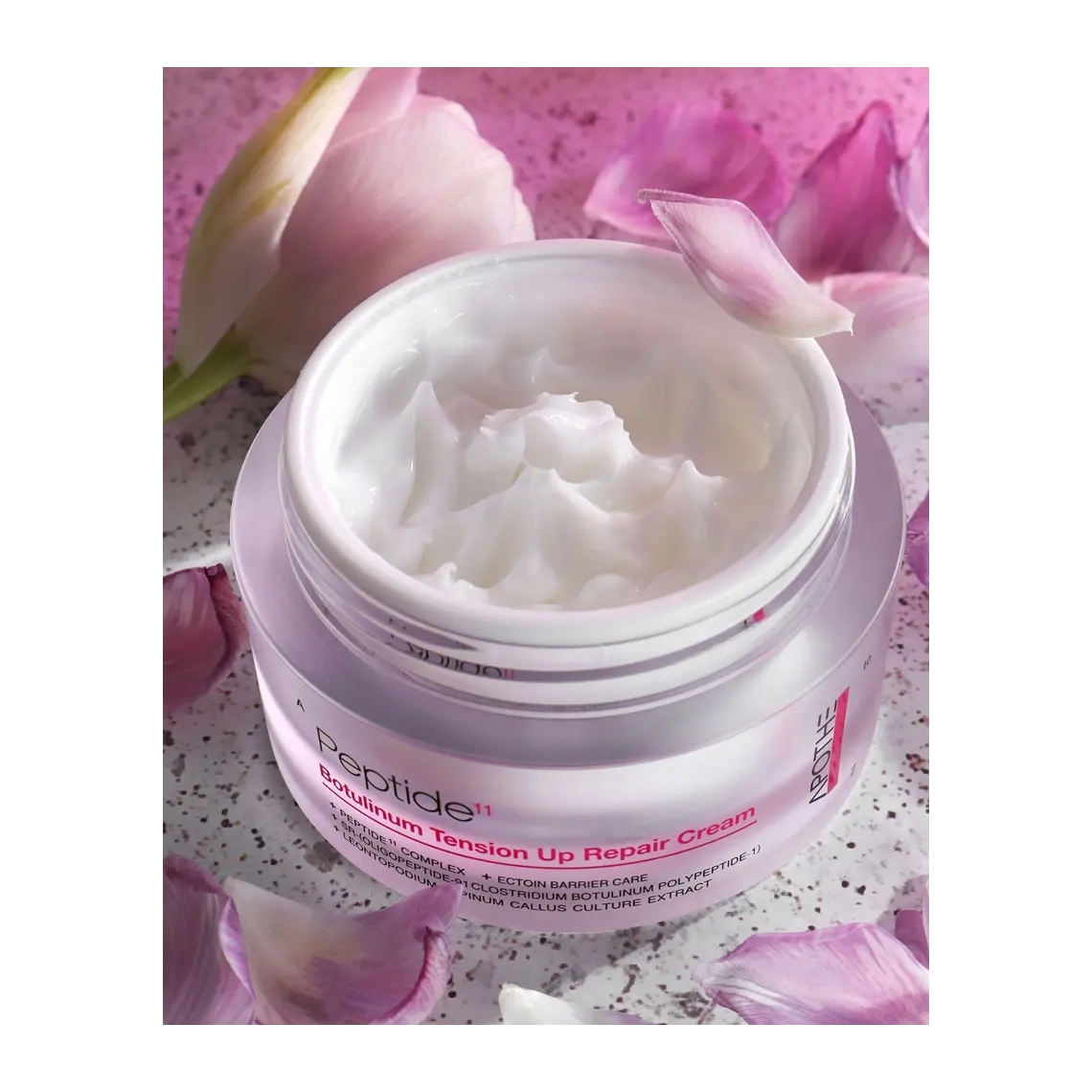 Пептидный крем для лица с эффектом ботокса - APOTHE Peptide 11 Botulinum Tension Up Repair Cream, 50 мл, ПРИМЯТА УПАКОВКА - фото N4
