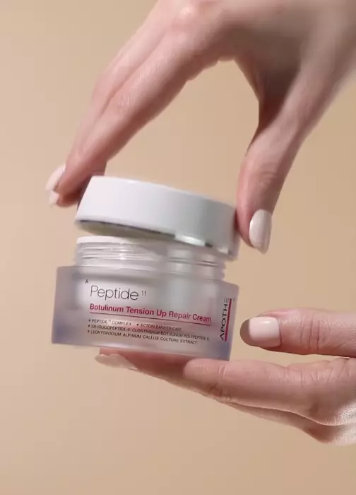Пептидный крем для лица с эффектом ботокса - APOTHE Peptide 11 Botulinum Tension Up Repair Cream, 50 мл, ПРИМЯТА УПАКОВКА - фото N5