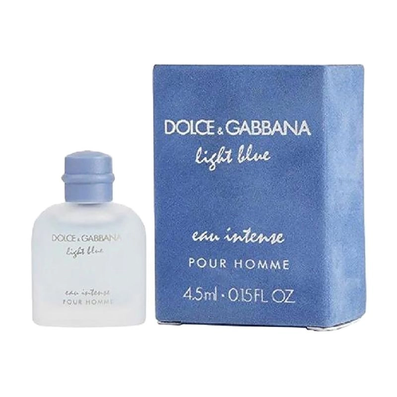 Dolce & Gabbana Light Blue Eau Intense Парфюмированная вода мужская, 4.5 мл (миниатюра) - фото N1