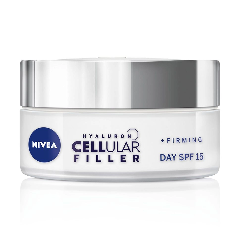 Nivea Денний крем для шкіри обличчя Hyaluron Cellular Filler SPF 15 ативіковий проти зморщок, 50 мл - фото N2