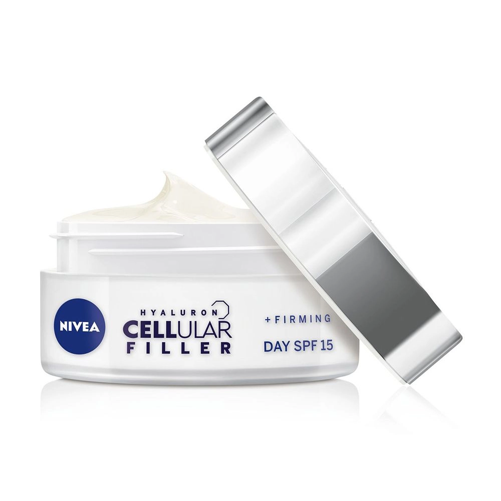 Nivea Денний крем для шкіри обличчя Hyaluron Cellular Filler SPF 15 ативіковий проти зморщок, 50 мл - фото N3