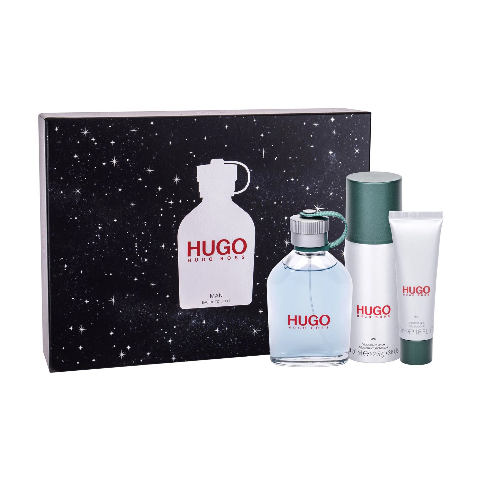 Hugo Boss Парфюмированный набор мужской Hugo Man (туалетная вода, 125 мл + гель для душа, 50 мл + дезодорант-спрей, 150 мл) - фото N2