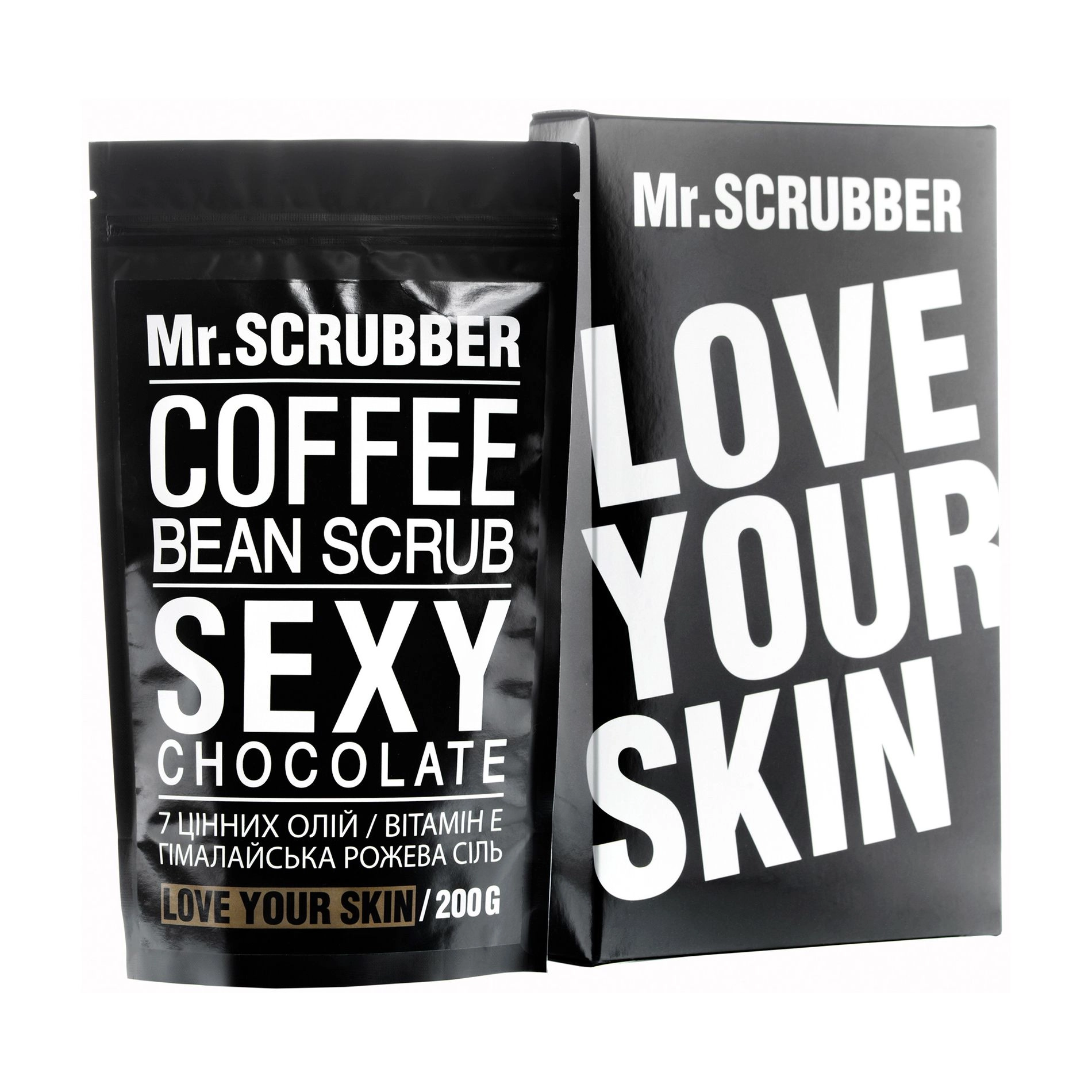 Mr.Scrubber Кавовий скраб для тіла й обличчя Sexy Сhocolate для всіх типів шкіри, 200 г - фото N1