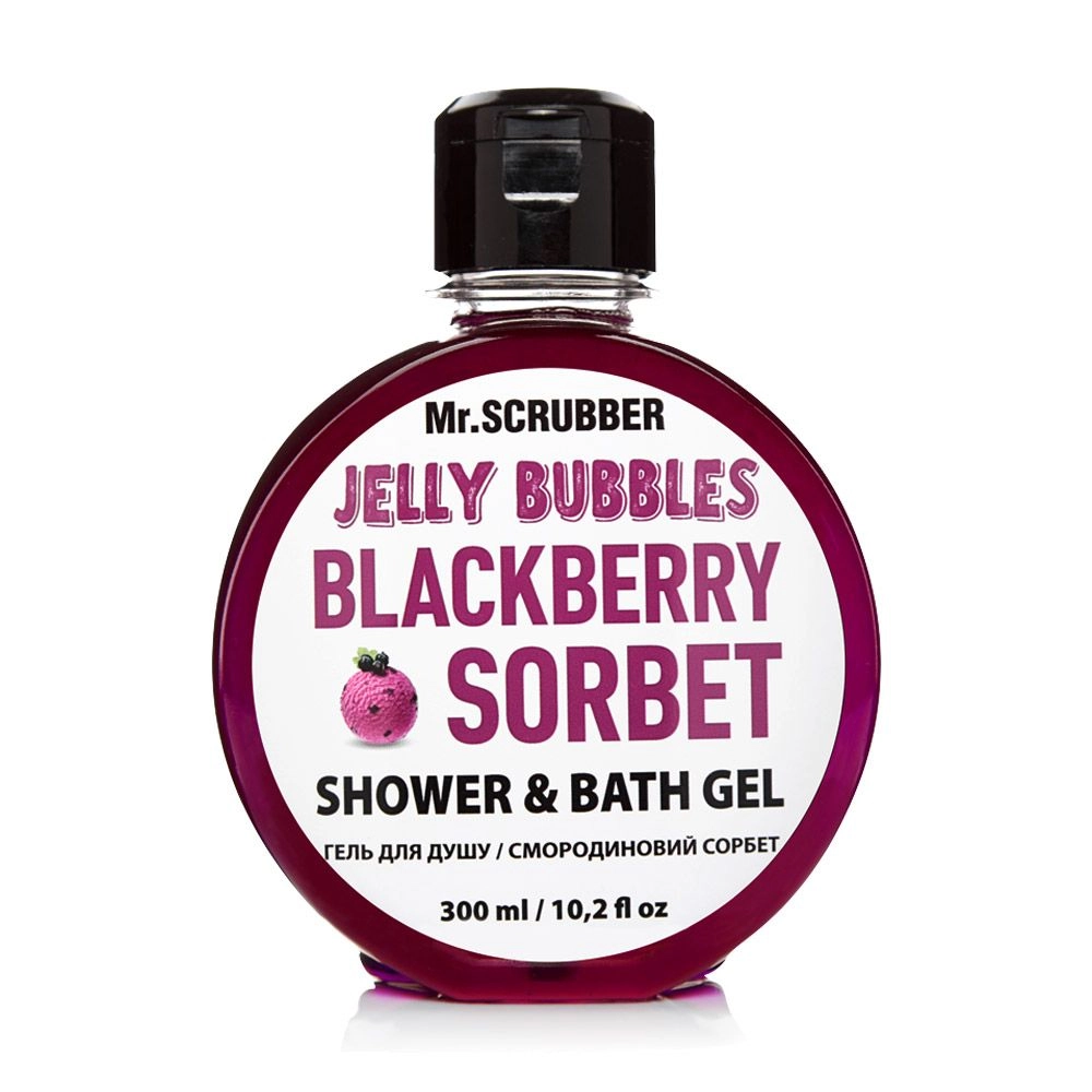 Mr.Scrubber Гель для душа Jelly Bubbles Blackberry Sorbet для всех типов кожи, 300 мл - фото N1