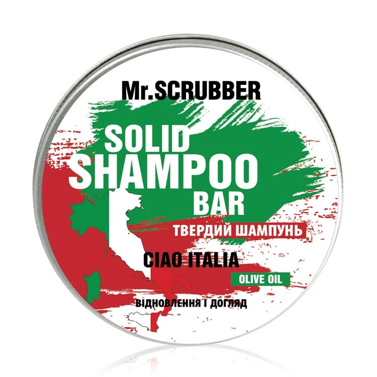 Mr.Scrubber Твердий шампунь для волосся Ciao Italia Solid Shampoo Bar Відновлення та догляд, 70 г - фото N1