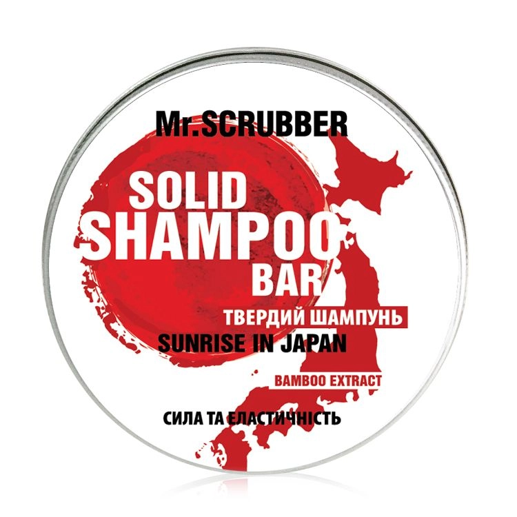 Mr.Scrubber Твердый шампунь для волос Sunrise in Japan Solid Shampoo Bar Сила и эластичность, 70 г - фото N1