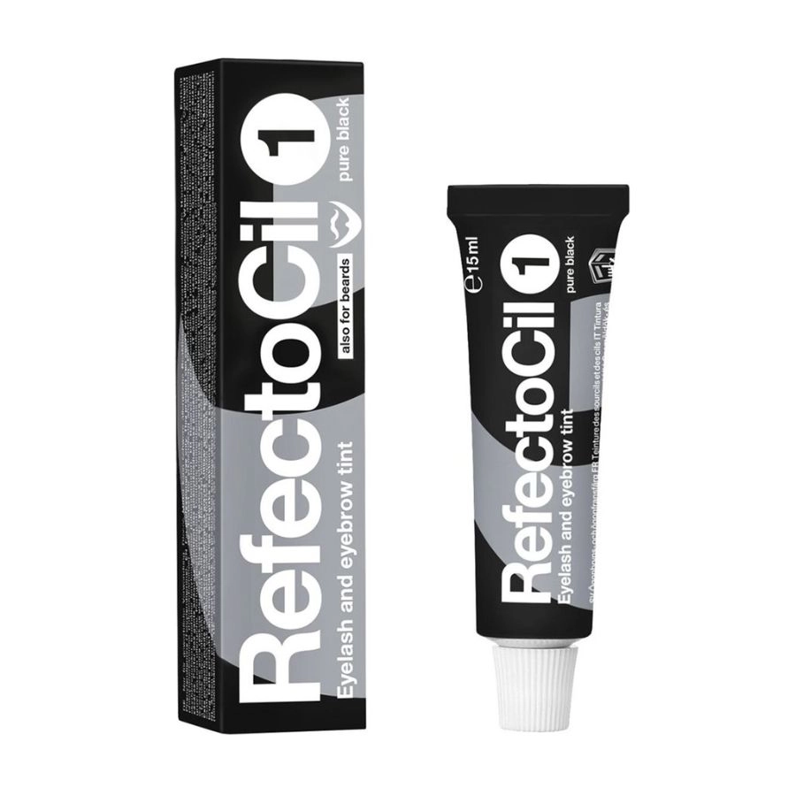 RefectoCil Краска для бровей и ресниц Eyelash and Eyebrow 01 Pure Black, 15 мл - фото N1