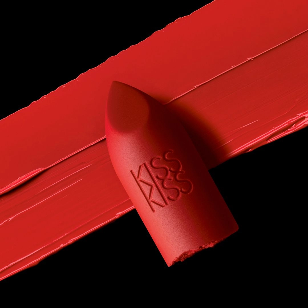 Guerlain Зволожувальна матова помада для губ KissKiss Matte Hydrating & Plumping Velvet Matte Lip Colour, M347 Zesty Orange, 3.5 г - фото N2