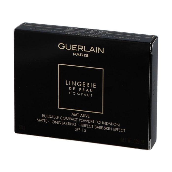 Guerlain Пудра тональная компактная для лица Lingerie De Peau Compact Mat Alive Powder 02N Clair, 8.5 г - фото N4