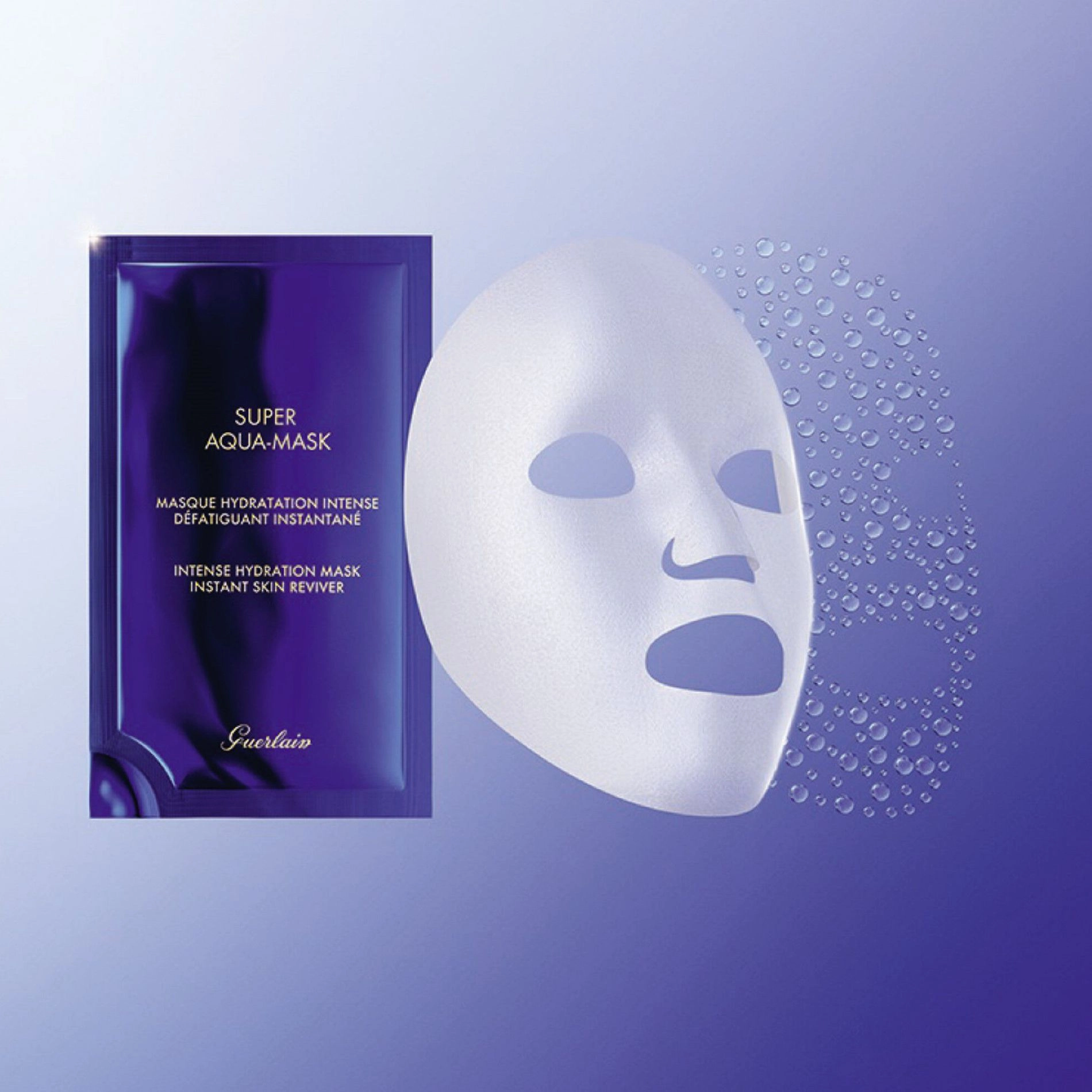 Guerlain Интенсивная увлажняющая тканевая маска для лица Super Aqua-Mask Instant Skin Reviver, 6*30 мл - фото N3