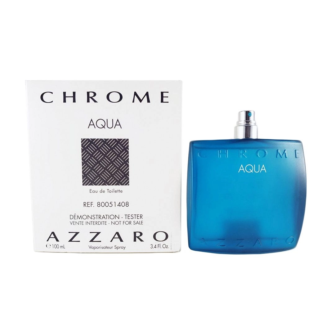 Azzaro Chrome Aqua Туалетная вода мужская, 100 мл (ТЕСТЕР) - фото N1