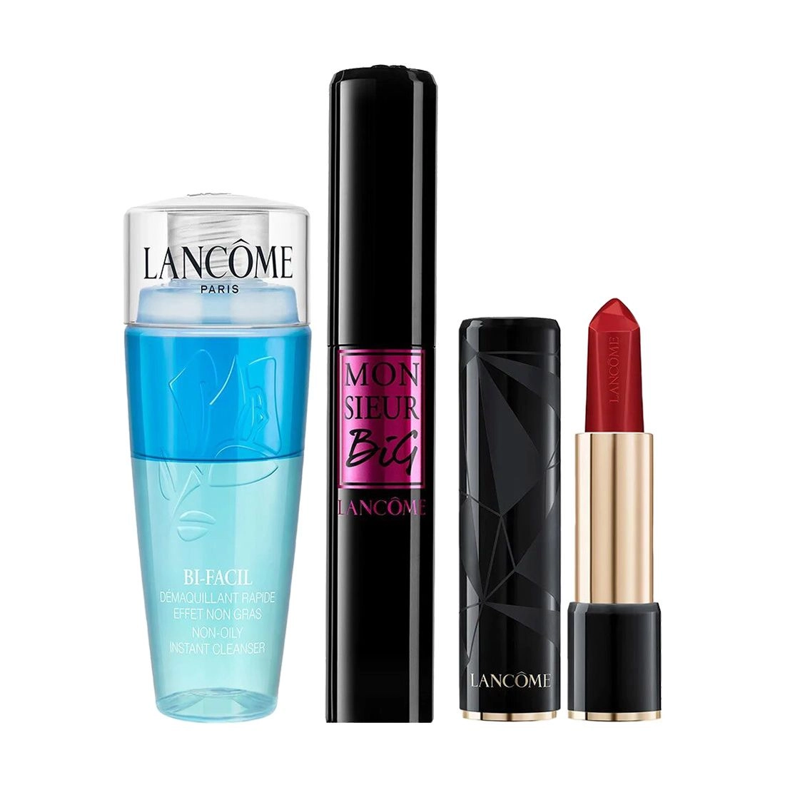 Lancome Набор (тушь для ресниц, 2 мл + помада для губ, 1.3 г + двухфазный лосьон для лица, 30 мл) - фото N1