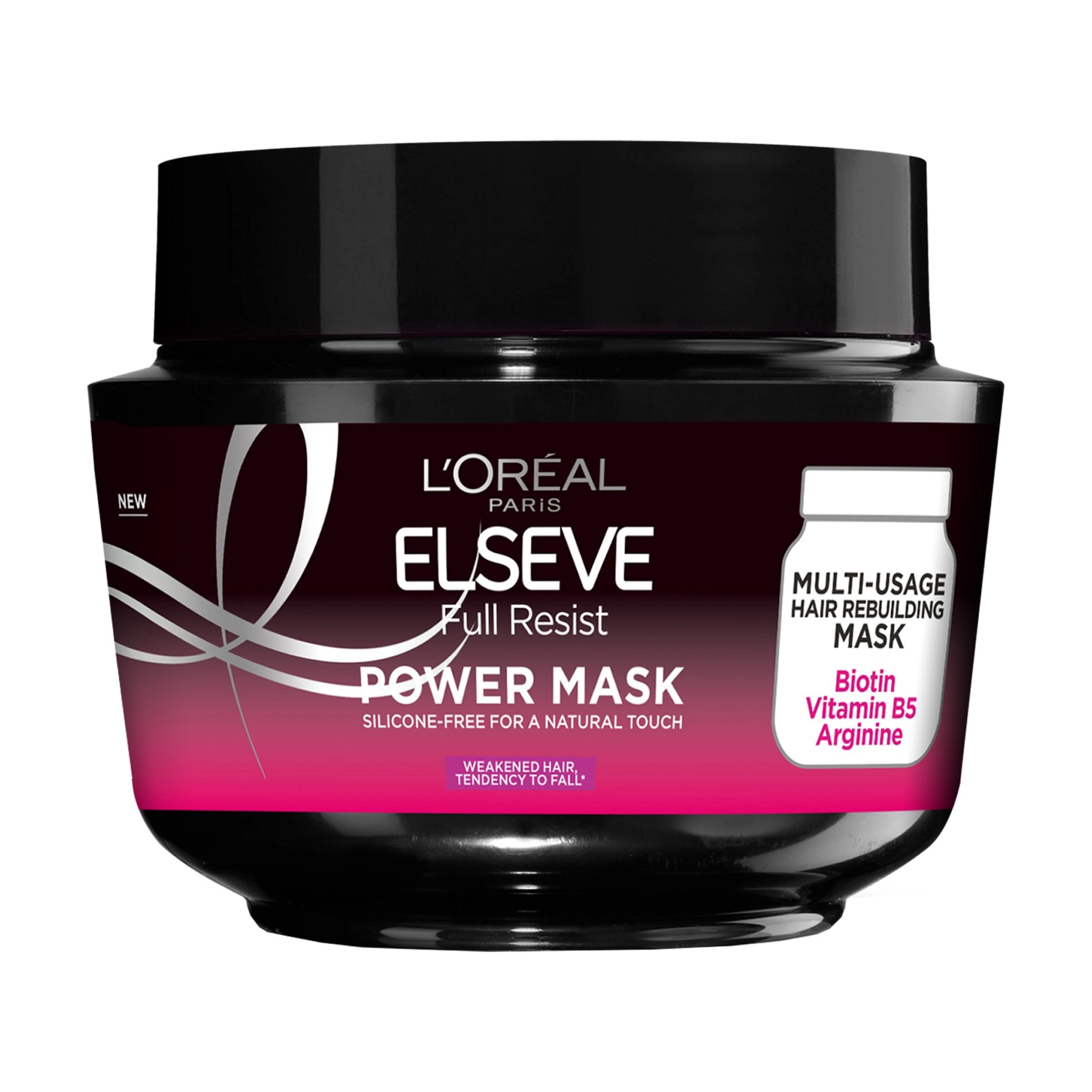 L’Oreal Paris Маска L'Oreal Paris Elseve Full Resist Power Mask Укрепляющая, для ослабленных волос склонных к выпадению, 300 мл - фото N1