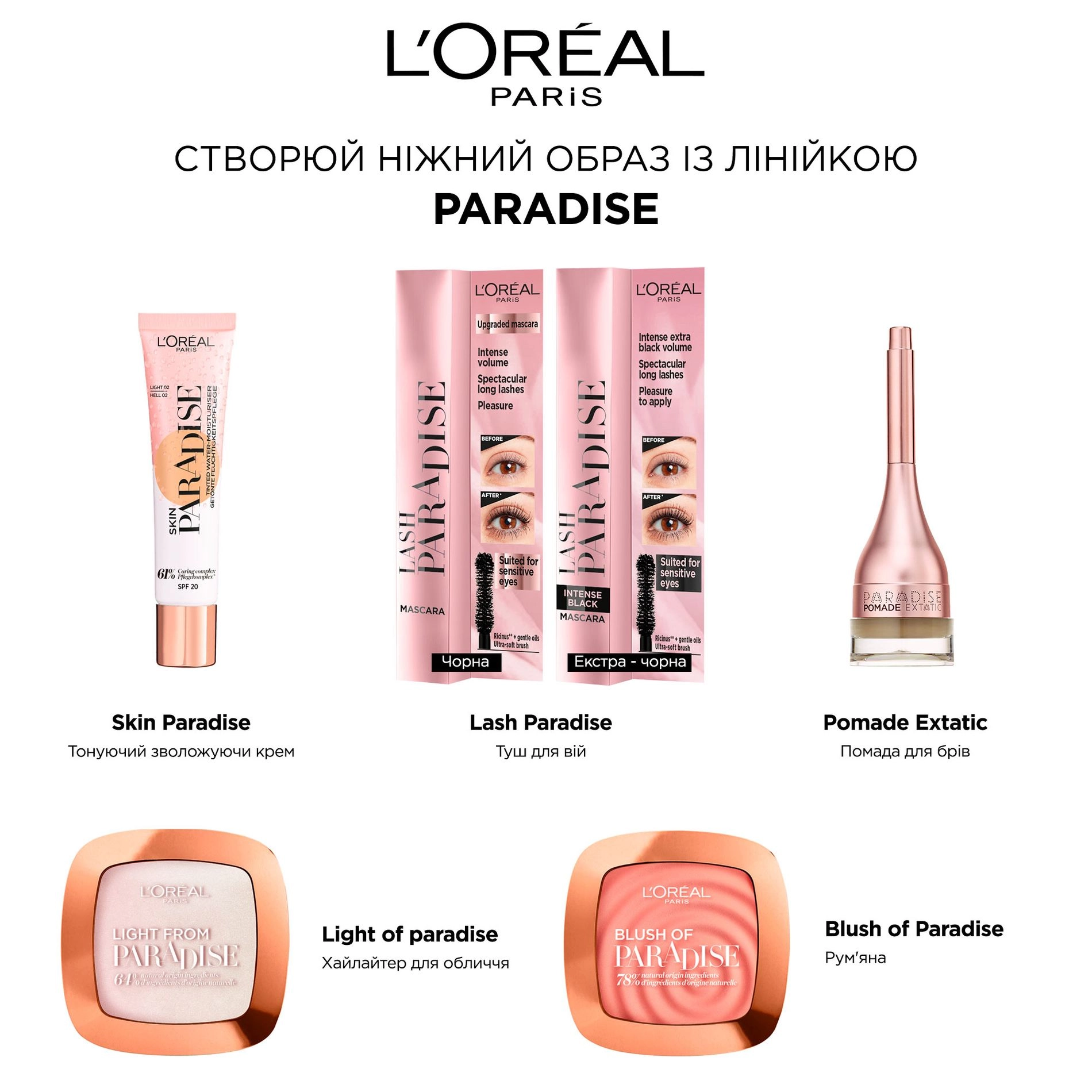 L’Oreal Paris Гель-крем для брів Paradise Pomade Extatic 102 Warm Blonde, 3 г - фото N6