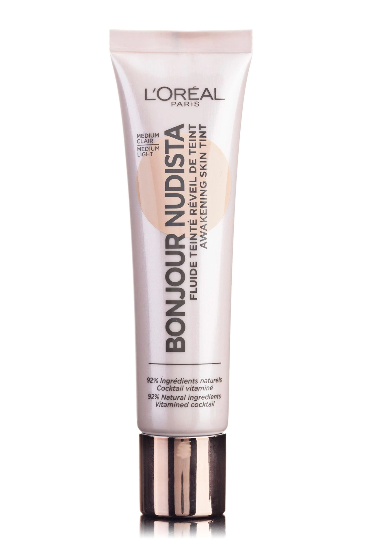 L’Oreal Paris BB-крем для лица Bonjour Nudista BB Cream увлажняющий тон 02 Medium Light, 30мл - фото N1