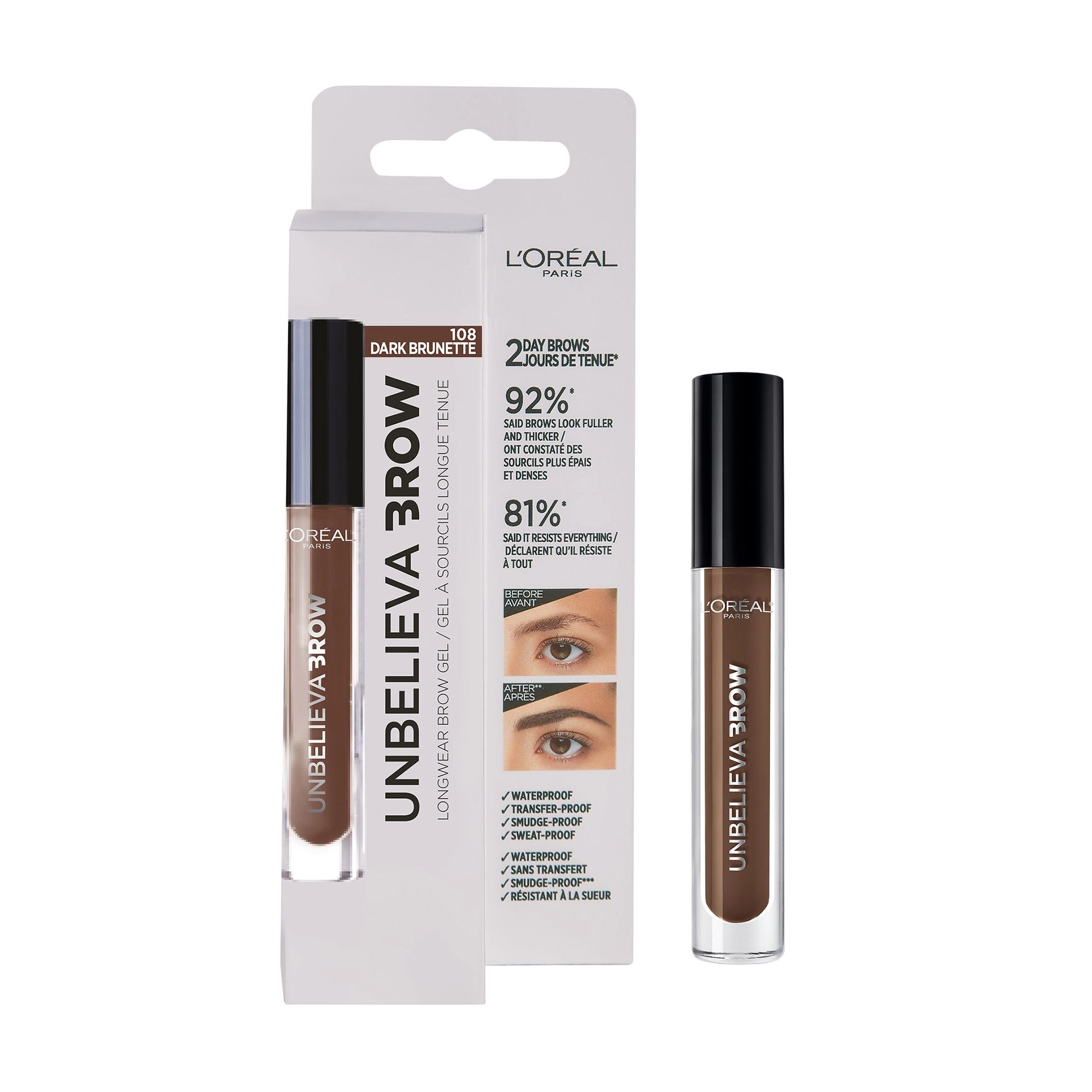 L’Oreal Paris Гель для бровей L'Oreal Paris Unbelieva Brow, 3.4 мл - фото N1