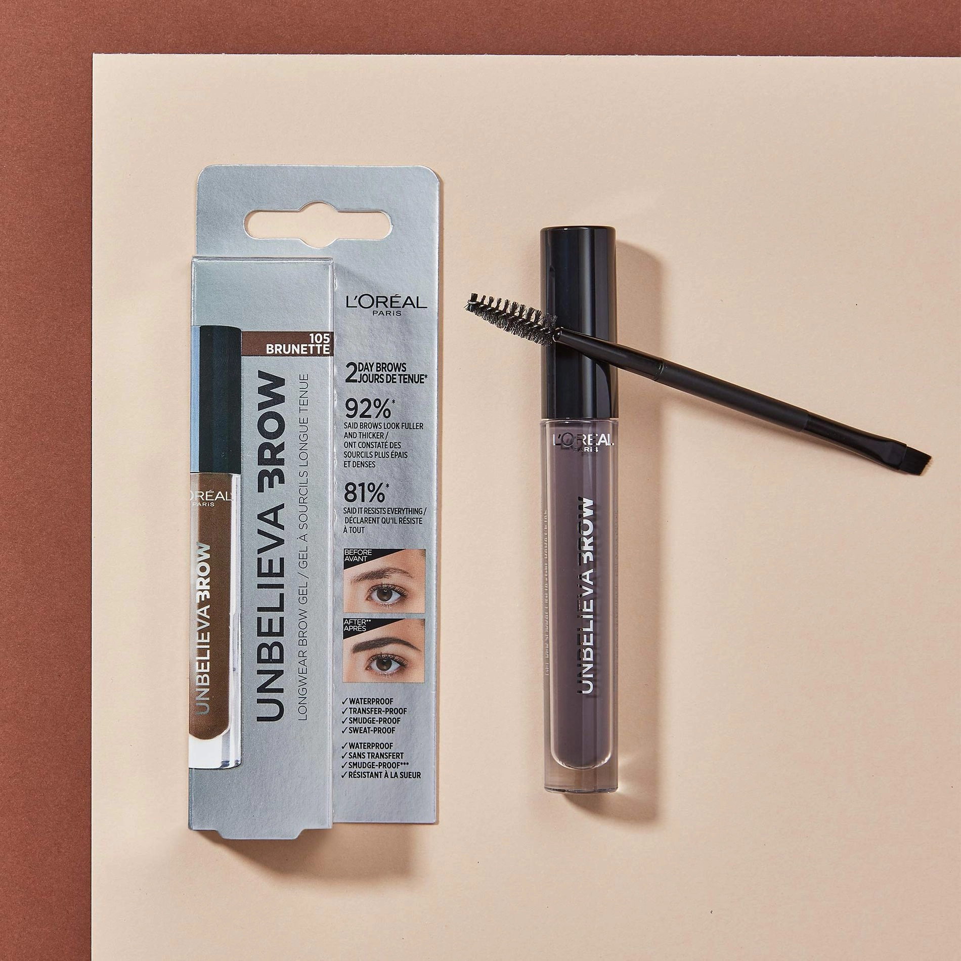 L’Oreal Paris Гель для бровей L'Oreal Paris Unbelieva Brow, 3.4 мл - фото N8