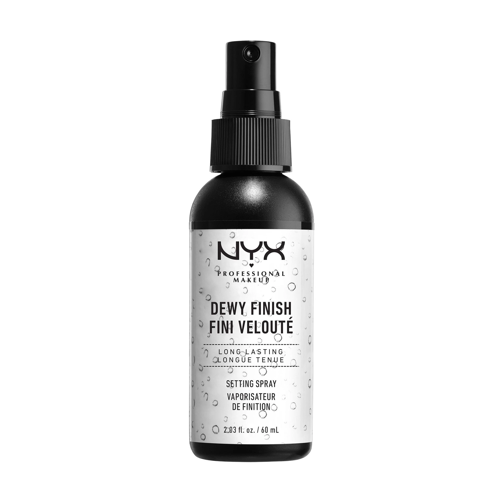 NYX Professional Makeup Спрей для фиксации макияжа Setting Spray Dewy Finish с эффектом влажного сияния, 60 мл - фото N1