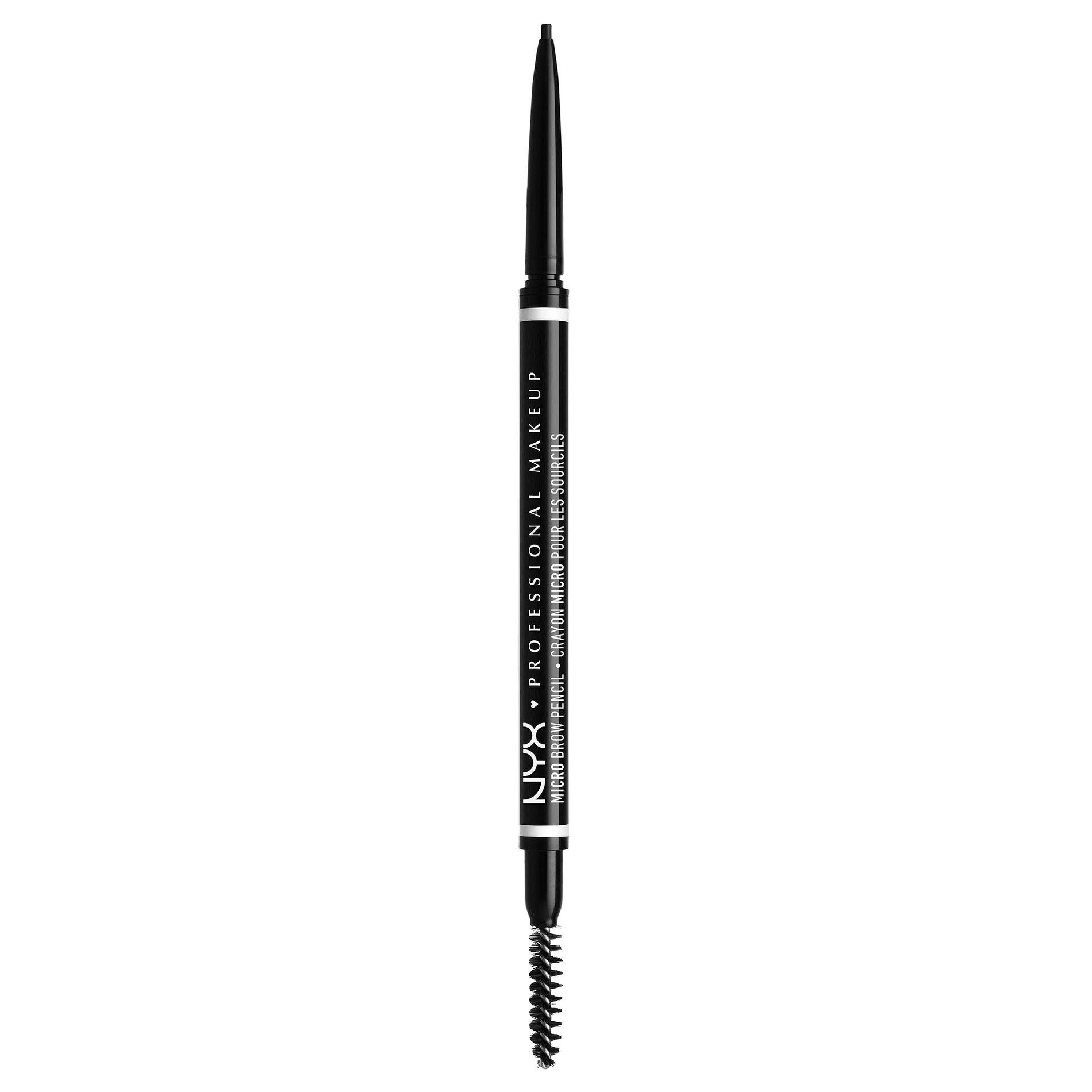 NYX Professional Makeup Олівець для брів Micro Brow Pencil 08 Black, з щіточкою, 0.09 г - фото N1