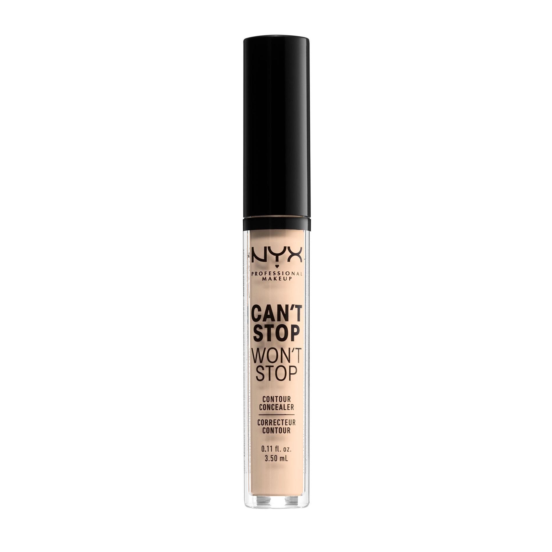 NYX Professional Makeup Консилер для лица Can't Stop Won't Stop Contour Concealer 04 Light Ivory, 3.5 мл - фото N1