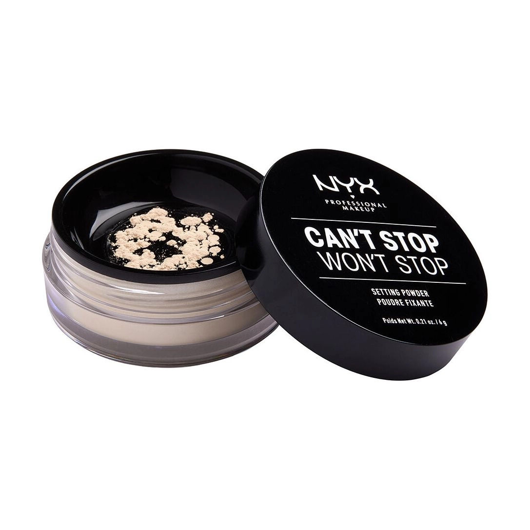 NYX Professional Makeup Фіксувальна розсипчата пудра для обличчя Can't Stop Won't Stop Setting Powder 01 Light, 6 г - фото N2