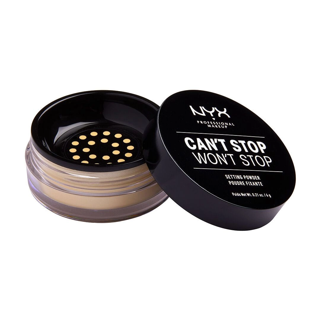 NYX Professional Makeup Фіксувальна розсипчата пудра для обличчя Can't Stop Won't Stop Setting Powder 06 Banana, 6 г - фото N1