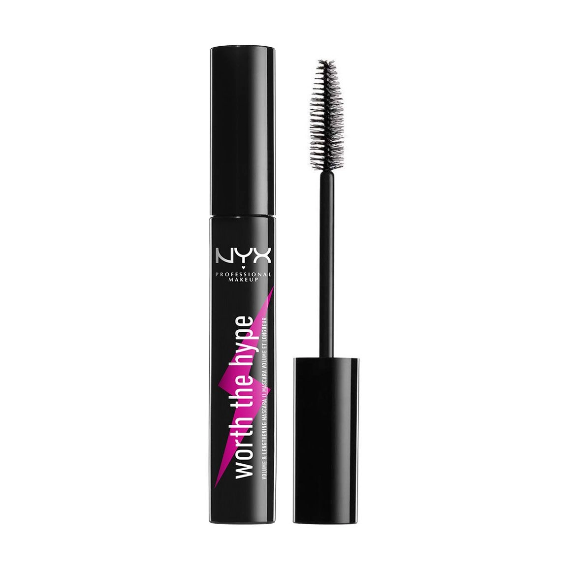 NYX Professional Makeup Туш для вій Worth the Hype Volumizing & Lengthening Mascara 01 Black, 7 мл - фото N1