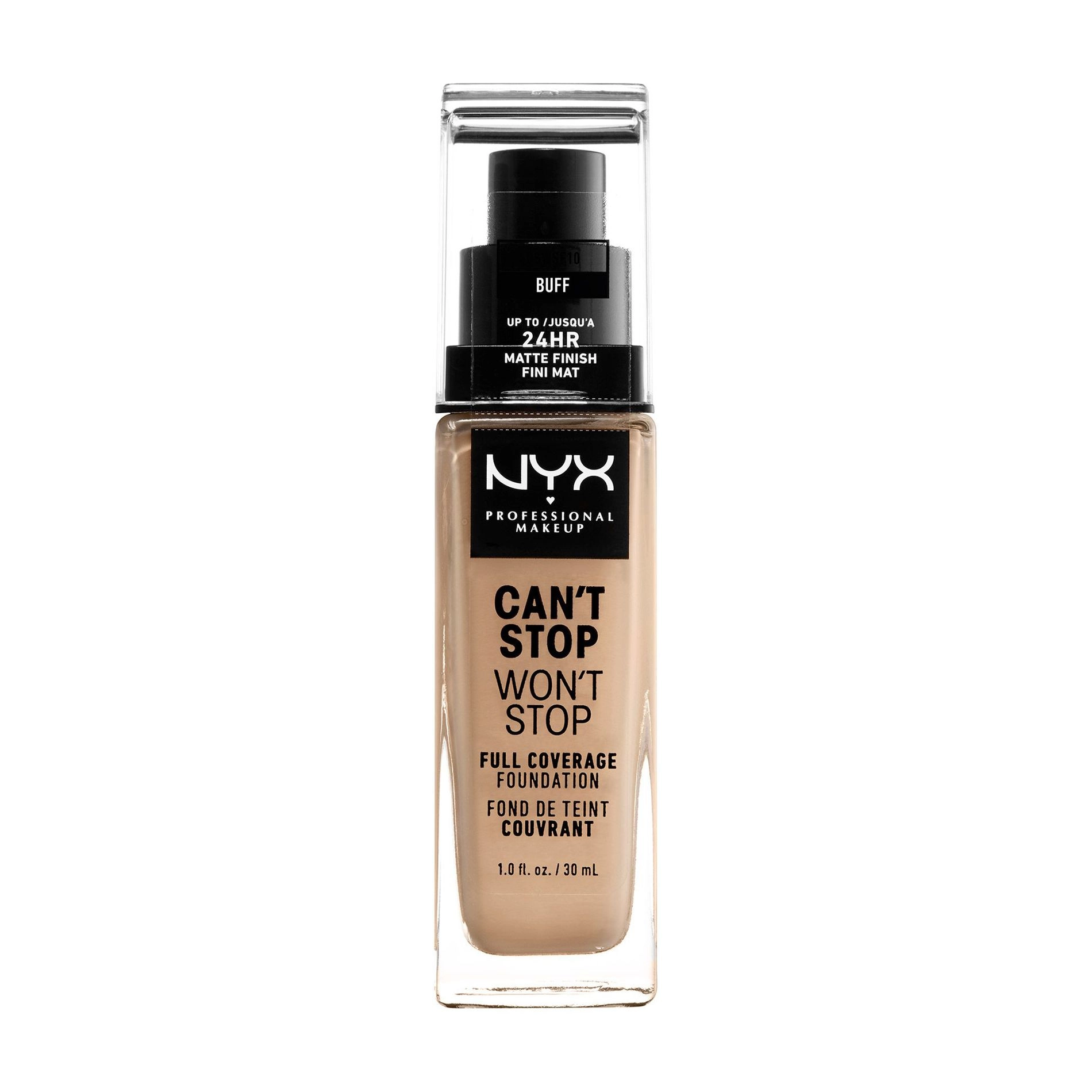 NYX Professional Makeup Тональна основа Can't Stop Won't Stop Liquid Foundation 10 Buff 30 мл - фото N1