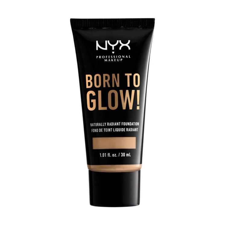 NYX Professional Makeup Сяюча тональна основа для обличчя Born To Glow! Naturally Radiant Foundation, 10 Buff, 30 мл - фото N1