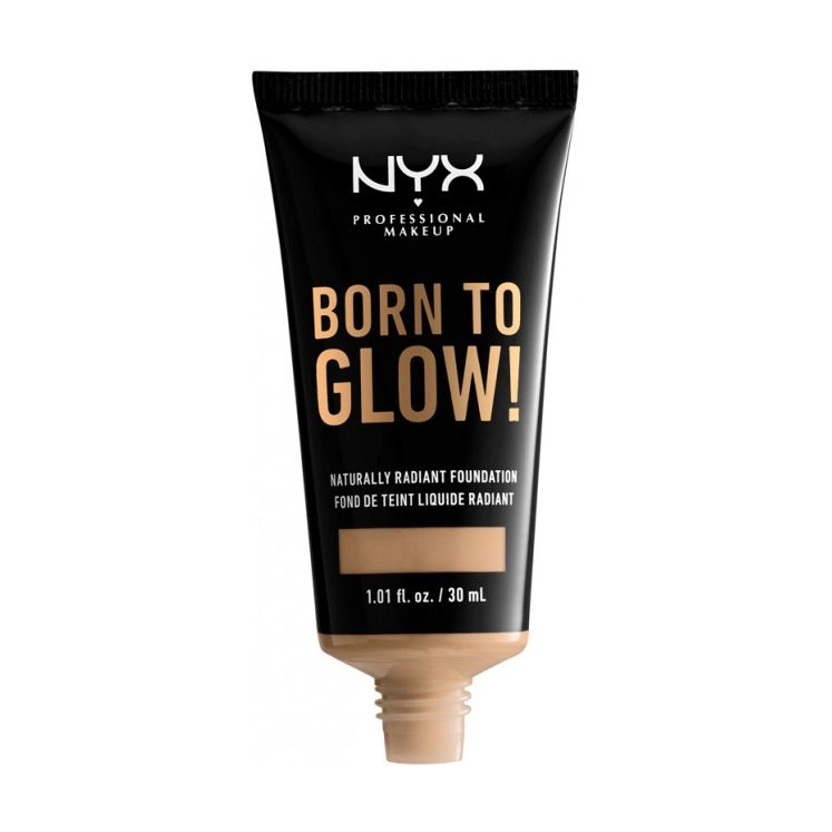 NYX Professional Makeup Сяюча тональна основа для обличчя Born To Glow! Naturally Radiant Foundation, 10 Buff, 30 мл - фото N2