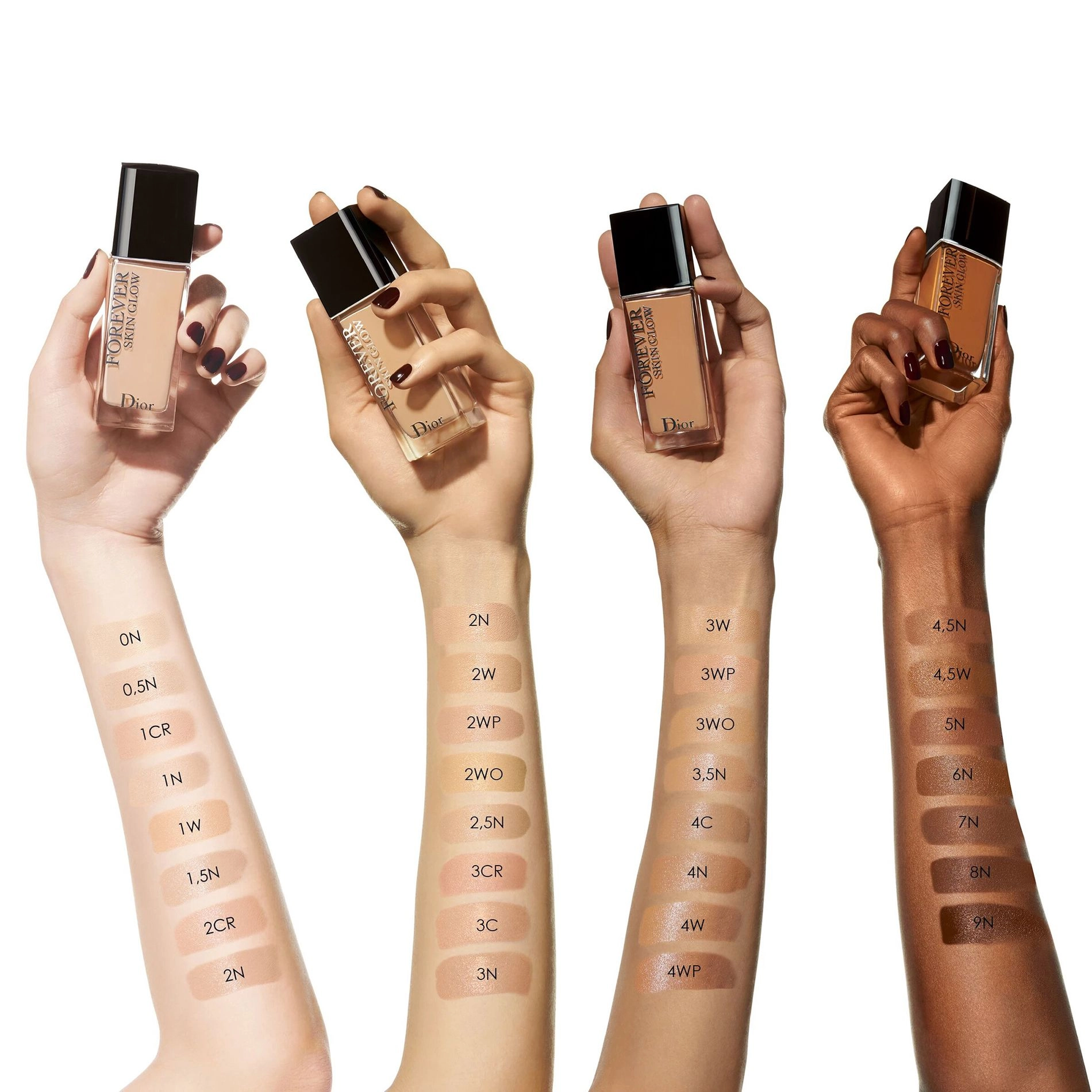 Dior Тональна основа для обличчя Diorskin Forever Skin Glow Foundation SPF 35 PA++, 3W0 Warm Olive, 30 мл - фото N4