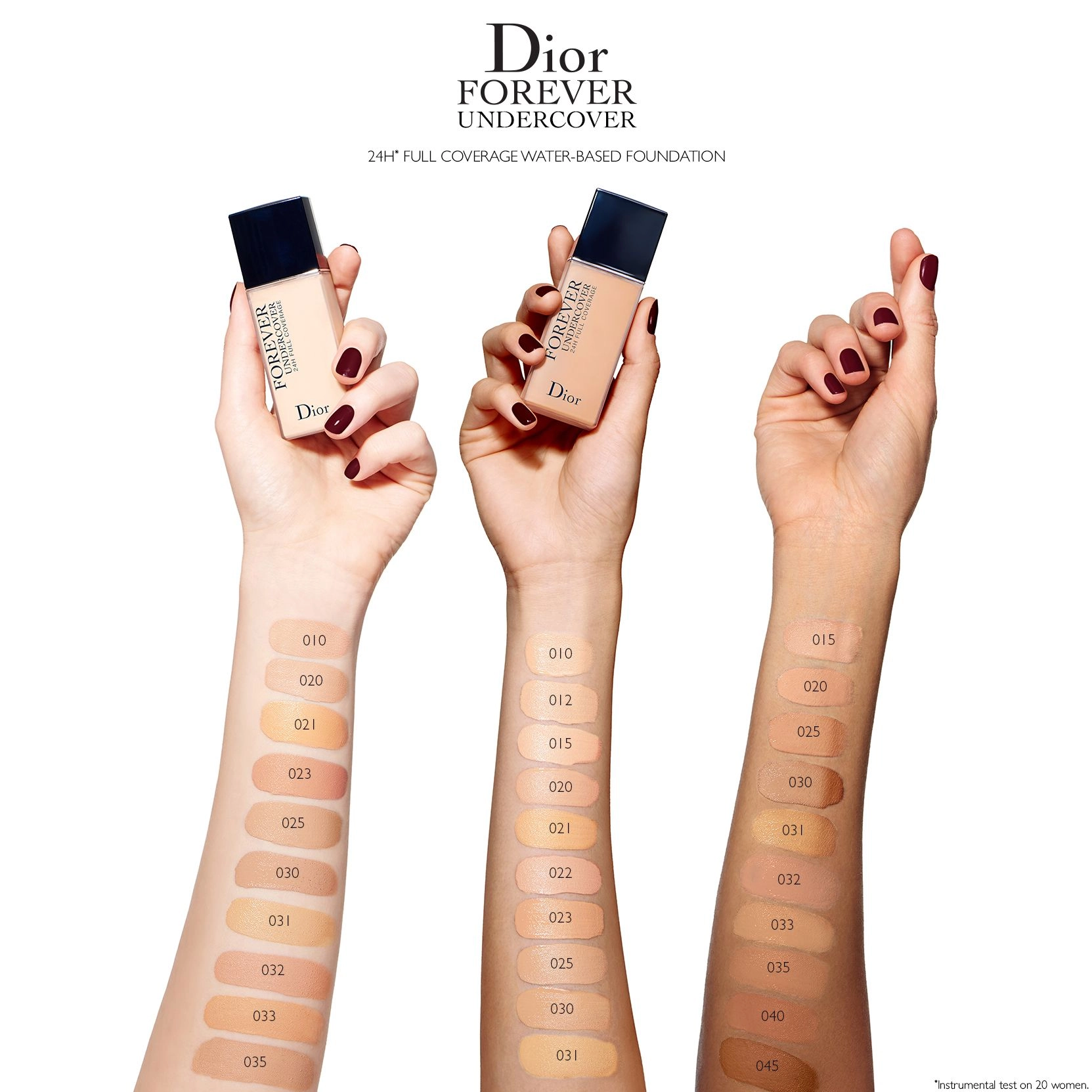 Dior Тональна основа для обличчя Forever Undercover 24H Full Coverage 032 Rosy Beige, 40 мл - фото N4