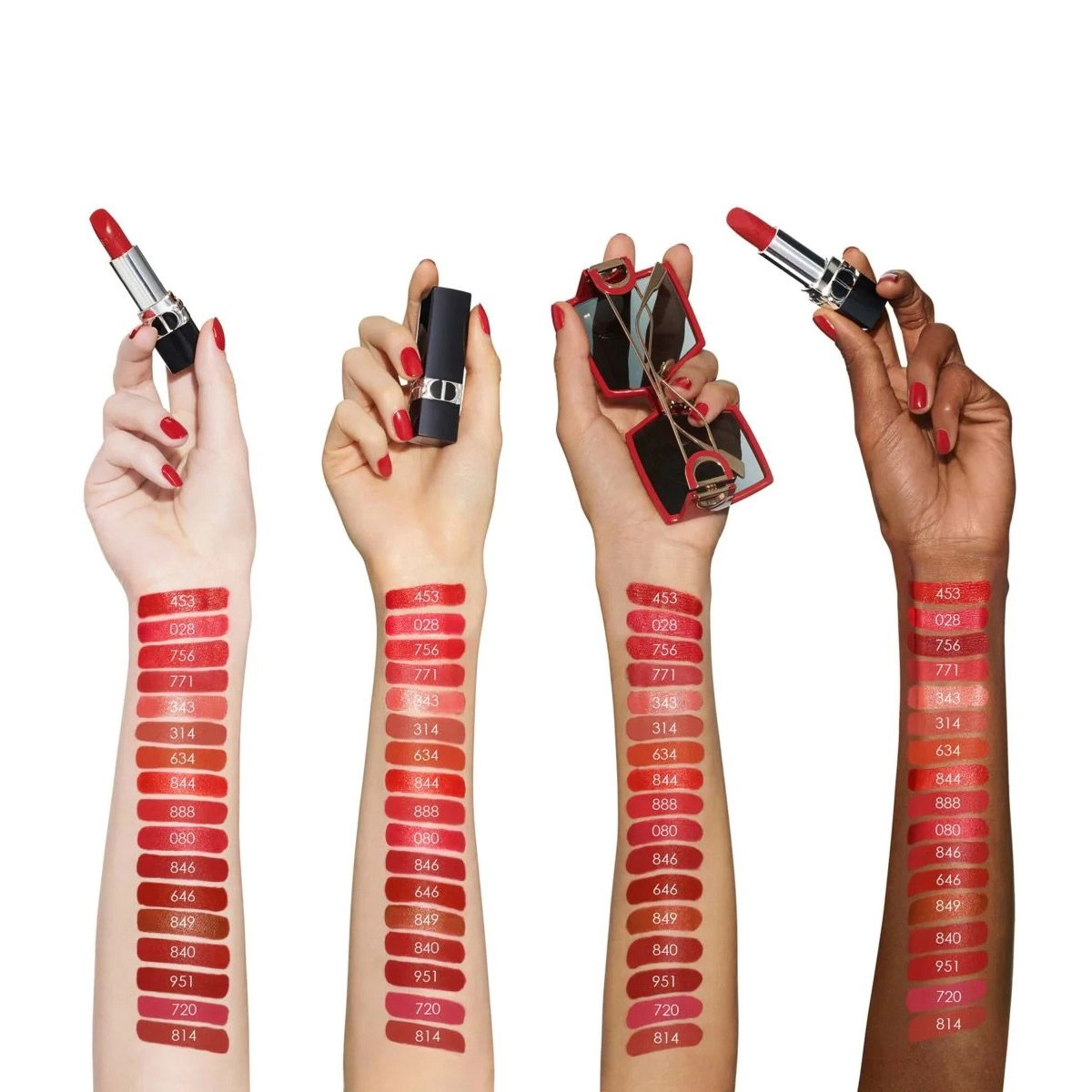 Dior Помада для губ Rouge Couture Colour Refillable Lipstick 028 Actrice, 3.5 г - фото N6