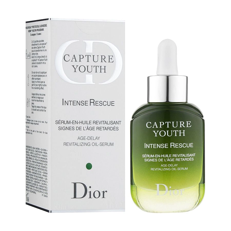 Dior Восстанавливающая масляная сыворотка для лица Christian Capture Youth Intense Rescue Age-Delay Revitalizing Oil-Serum, 30 мл - фото N2