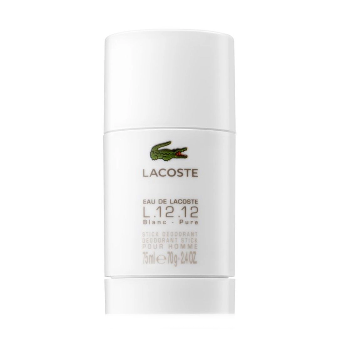 Дезодорант-стик парфюмированный мужской - Lacoste Eau De Lacoste L.12.12 Blanc, 75 мл - фото N1