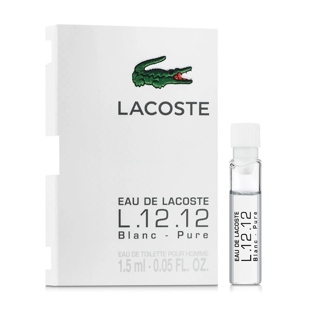 Lacoste Eau de L.12.12 Blanc Pure Туалетна вода чоловіча, 1.5 мл (пробник) - фото N1