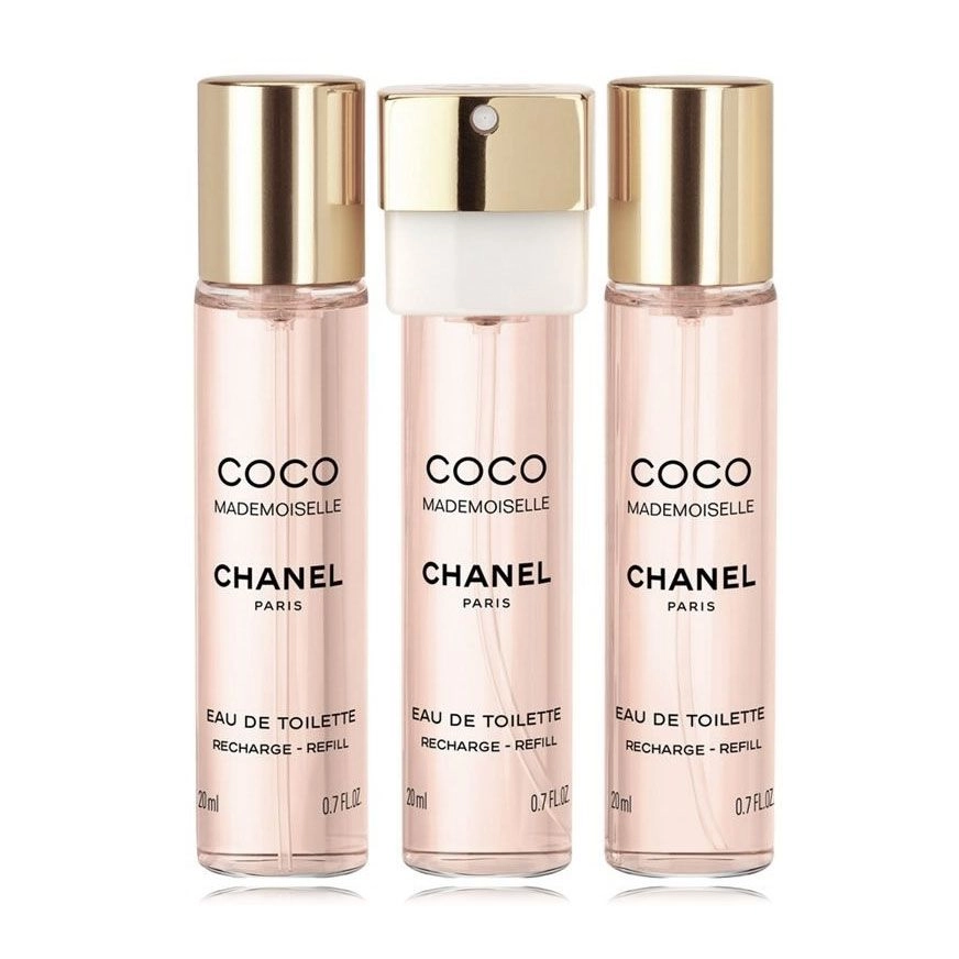 Chanel Парфюмированный набор женский Coco Mademoiselle (туалетная вода, 20 мл + сменный блок, 2*20 мл) - фото N2