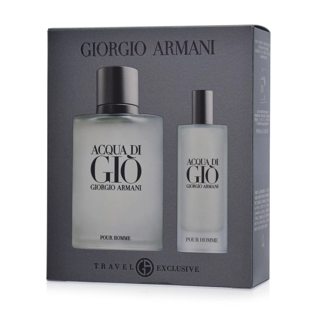 Giorgio Armani Парфюмированный набор мужской Acqua Di Gio Pour Homme (туалетная вода, 100 мл + туалетная вода, 15 мл) - фото N2