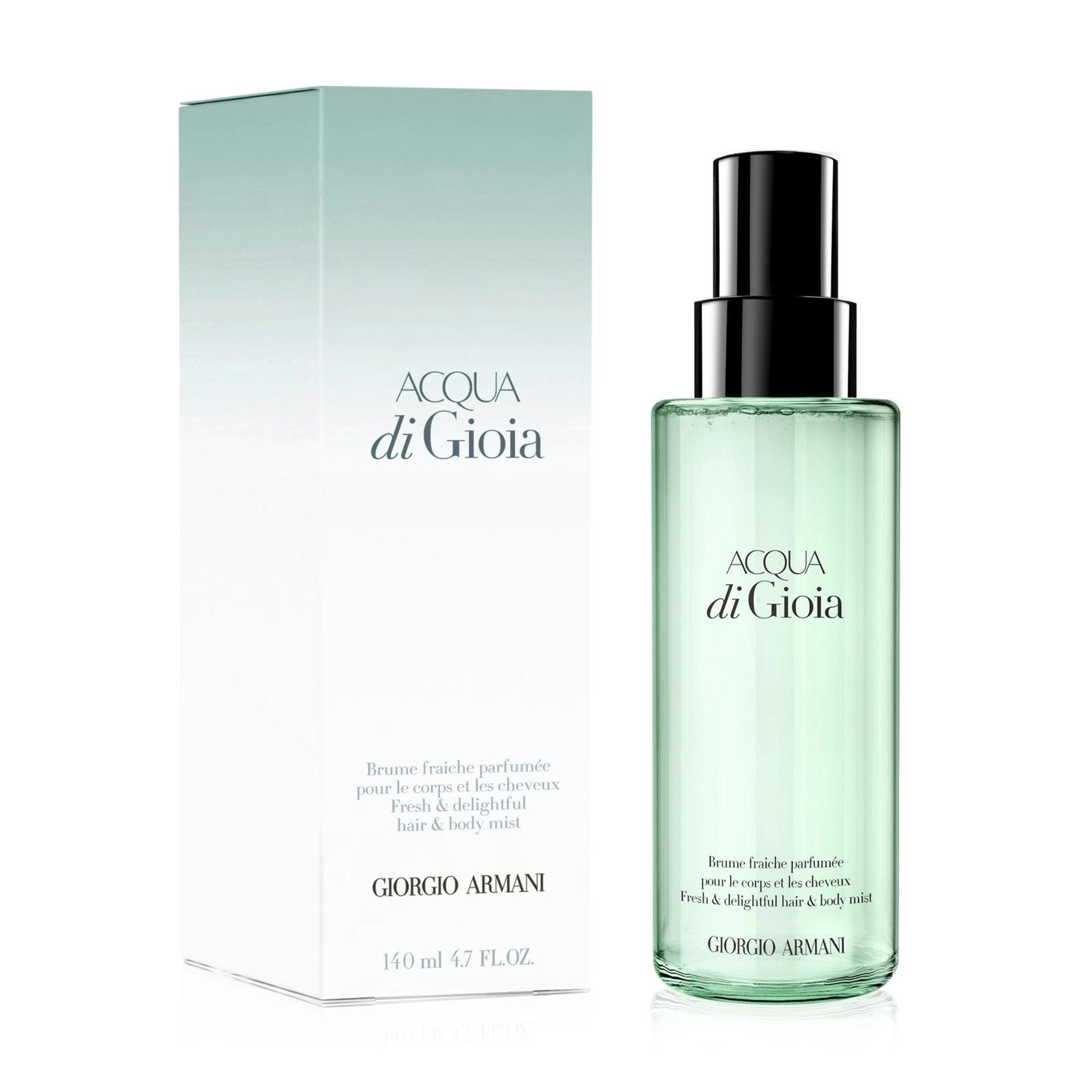 Giorgio Armani Парфюмированный мист для волос и тела Acqua di Gioia Hair &  Body Mist женский, 140 мл - купить, цена, отзывы - Icosmo