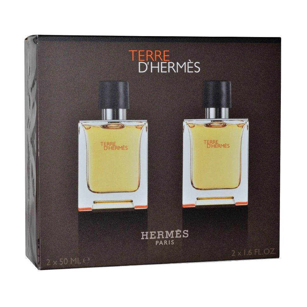 Hermes Парфумований набір чоловічий Terre d'Hermes (туалетна вода, 2*50 мл) - фото N1